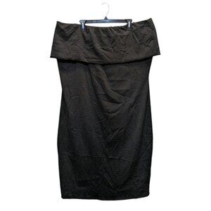 Fashion Nova Off The Shoulder Mini Sheath Dress Black 3X